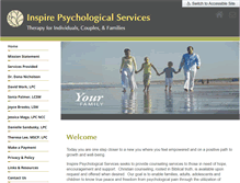 Tablet Screenshot of inspirepsychologicalservices.com